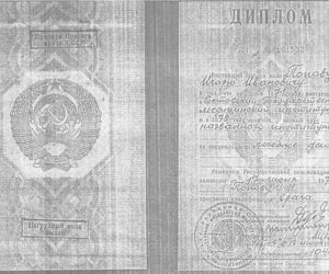 Диплом. Попов Игорь Иванович хирург