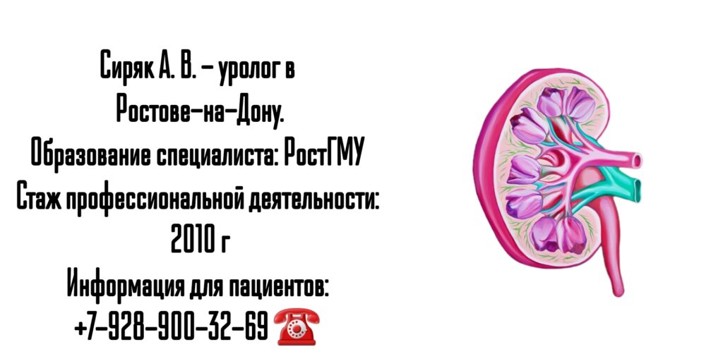 Ростов уролог- Сиряк Александр Вячеславович