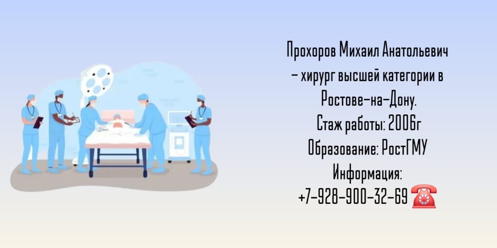 Прохоров Михаил Анатольевич - хирург Ростов