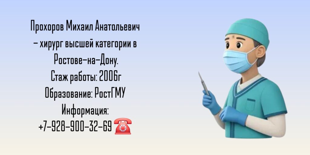 Прохоров Михаил Анатольевич - хирург Ростов